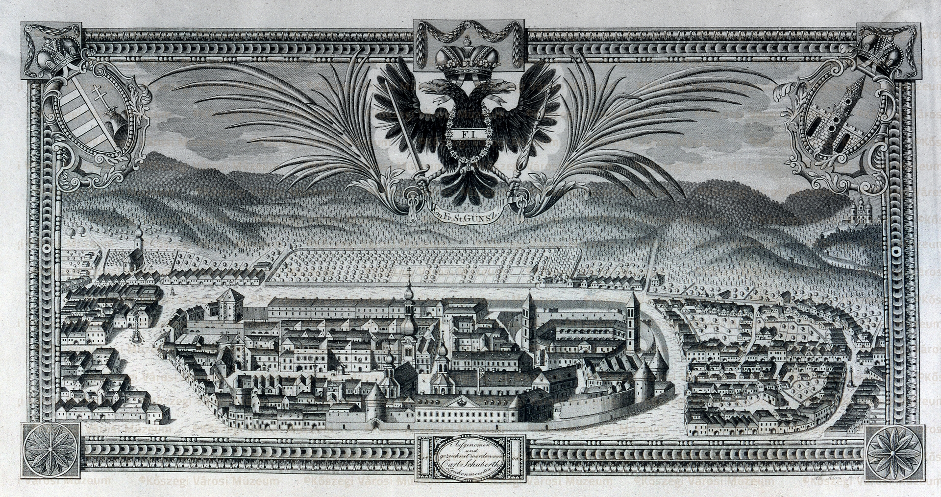 Read more about the article Carl Schuberth’s townscape of Kőszeg from 1808